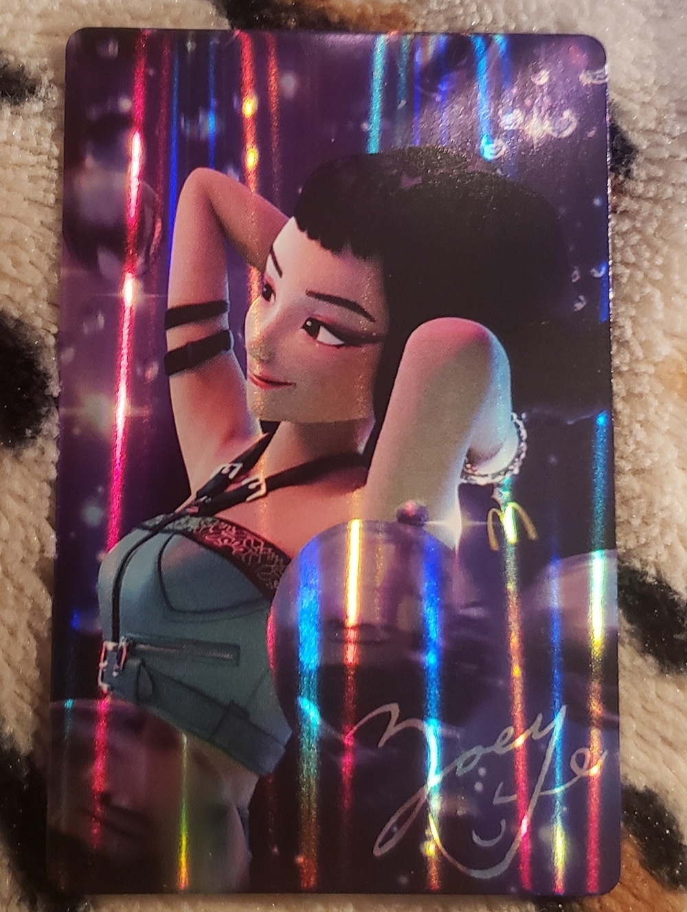Kpop Demon Hunters Photo Card Huntrix Zoey